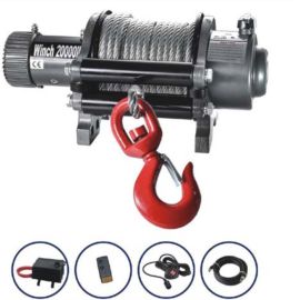 Electric Winch S20000 24V with Wireless Remote Wire Rope
