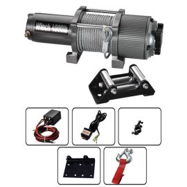 Electric Winch 12V P4000-1D with Wireless Remote Wire Rope 