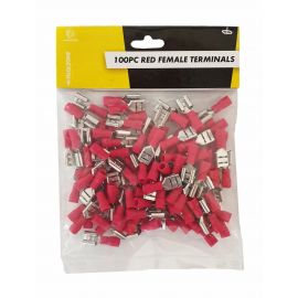 100Pc Red Female Terminals