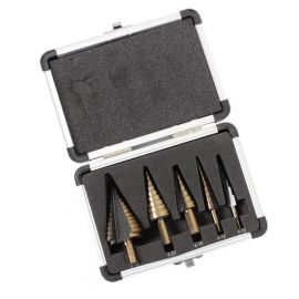 5Pc 4-35Mm Hss-G+ Step Drill Set In Case