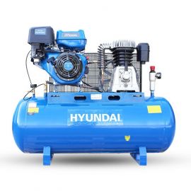 Hyundai 200L Litre Air Compressor  29CFM/145psi  Twin Cylinder Belt Drive 14hp