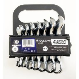 7Pc Af Stubby Combi Spanners In Rack