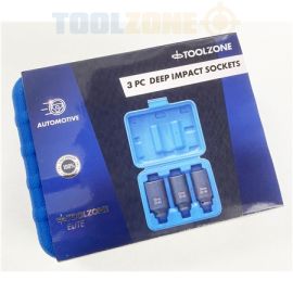 Toolzone 3Pc Impact Sockets 30,32 & 36Mm