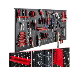 Garage Shed Workshop Wall Mounted DIY Organiser Storage Rack Bin Hook Panel Set
