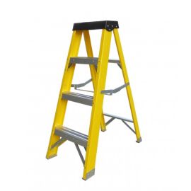 Protool Fibreglass Ladder 4 Tread Yellow