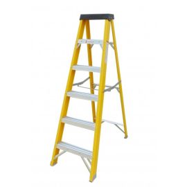 Protool Fibreglass Ladder 6 Tread Yellow