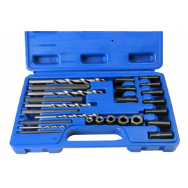 25PC SCREW EXTRACTOR DRILL AND GUIDE SET (bergen)