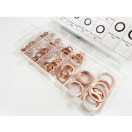 140Pc Solid Copper Washer Assort. Box