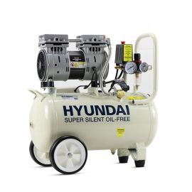 Hyundai 24 Litre Air Compressor  5.2CFM/100psi  Silenced  Oil Free  Direct Drive 1hp 