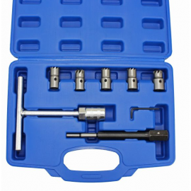 Professional 8 Piece Diesel Injector Seat Cutter / Cleaner