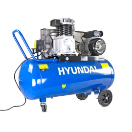 Hyundai 100 Litre Air Compressor  14CFM/145psi  Twin Cylinder  Belt Drive 3hp
